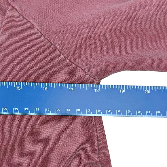 Pilcro by Anthropologie Flynn Flared Pleated Hoodie Sweatshirt Raspberry Small - Picture 5 of 10